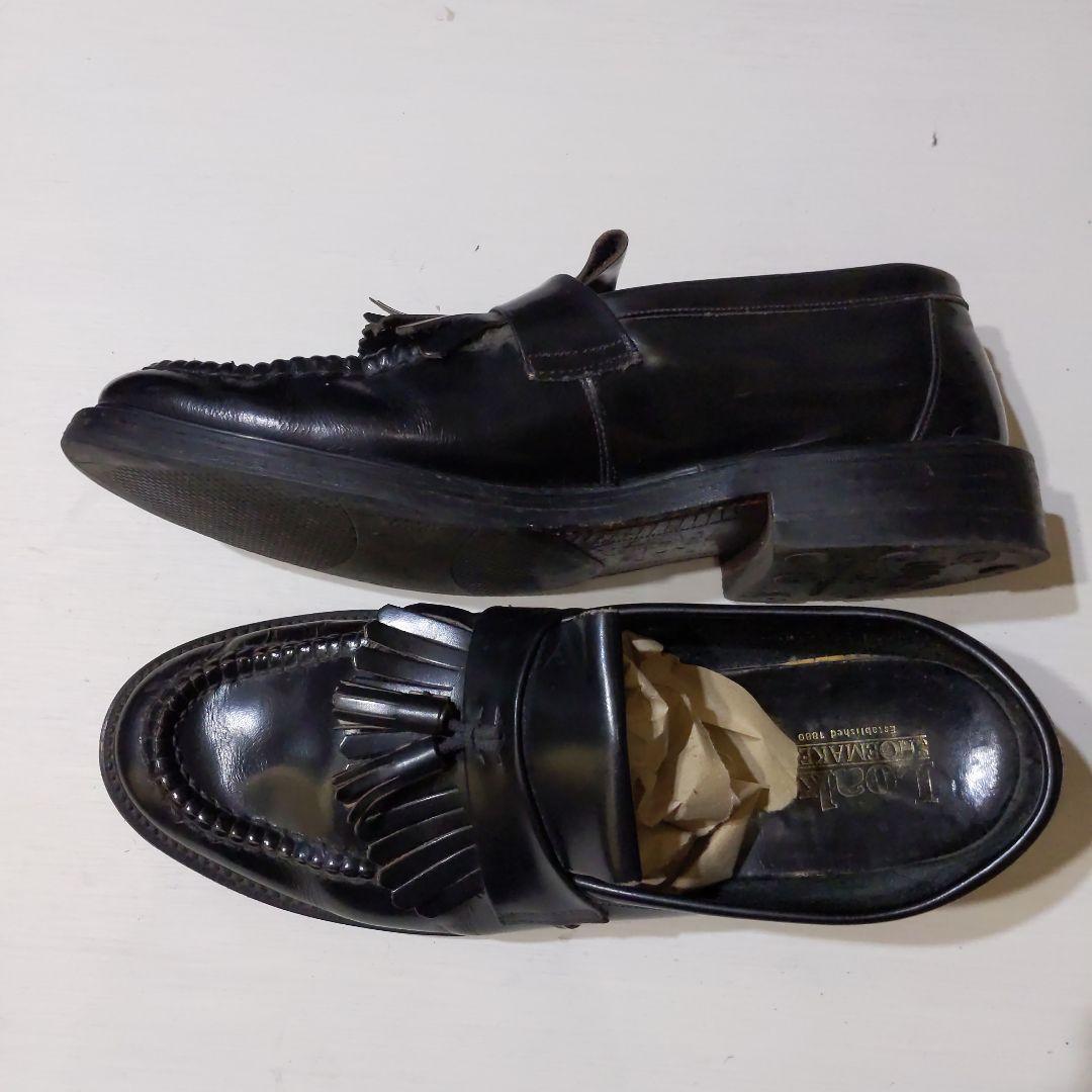 LOAKE BRIGHTON タッセルローファー ブラック 黒
