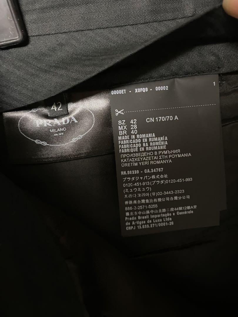 PRADA 2023 ストレートスラックス タグ付き新品 グレー