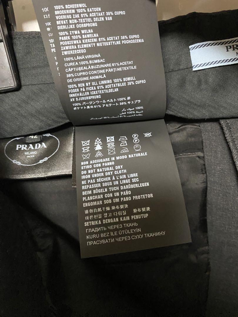 PRADA 2023 ストレートスラックス タグ付き新品 グレー