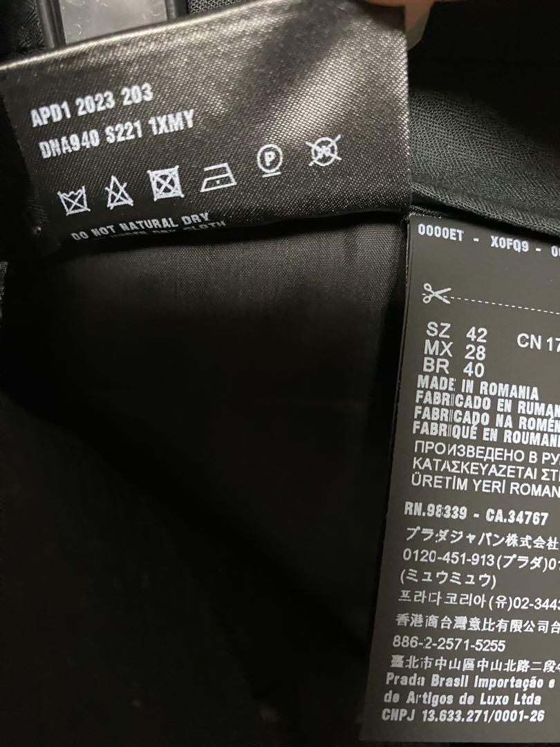 PRADA 2023 ストレートスラックス タグ付き新品 グレー
