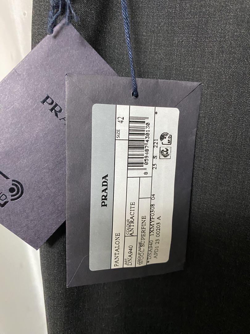 PRADA 2023 ストレートスラックス タグ付き新品 グレー