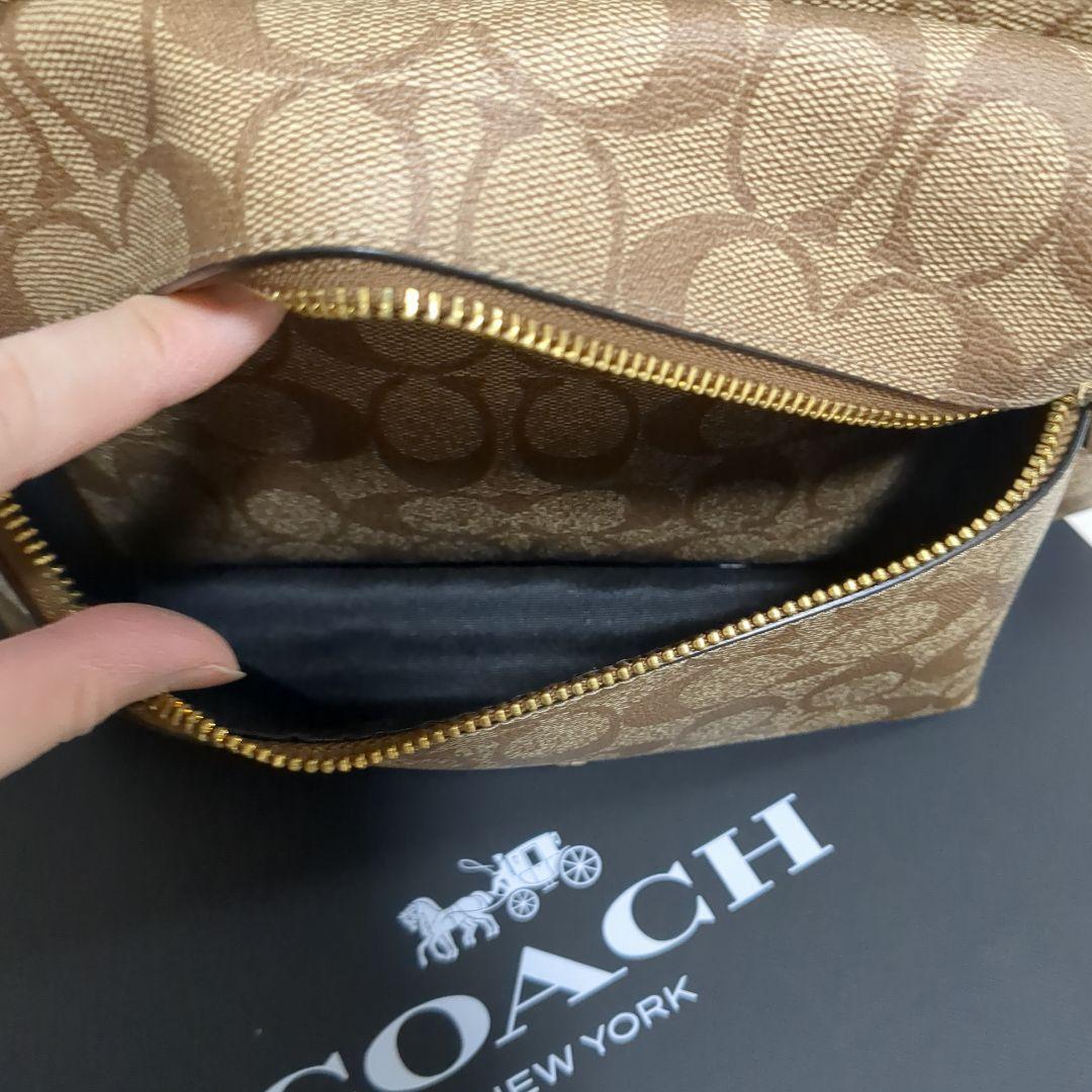 【極美品】COACH リュック シグネチャー バックパック レザー　F58314