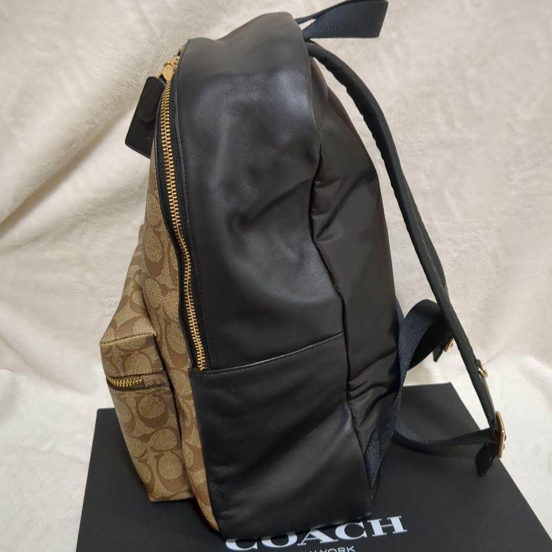 【極美品】COACH リュック シグネチャー バックパック レザー　F58314