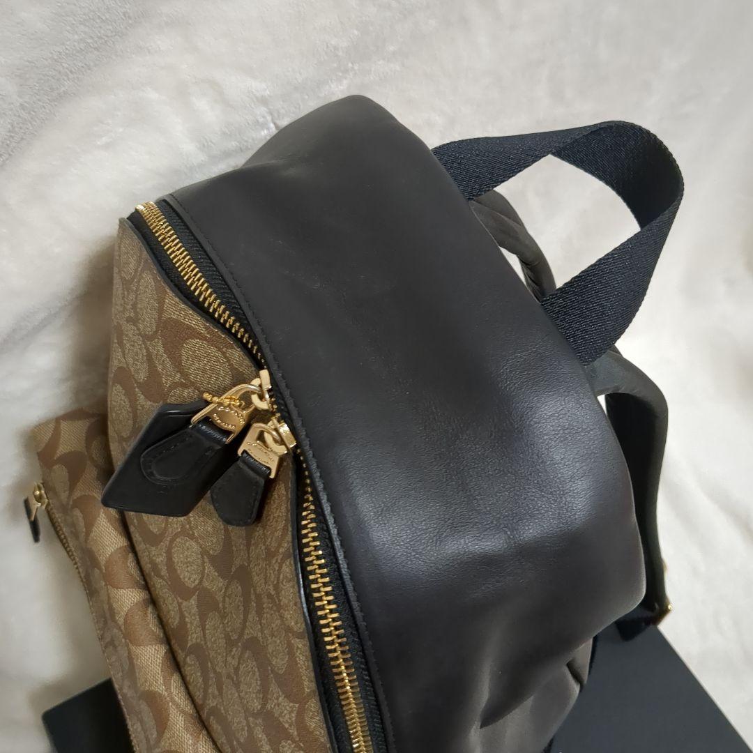 【極美品】COACH リュック シグネチャー バックパック レザー　F58314