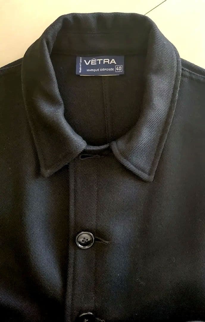 VETRA 00sウール混カバーオール 黒40L・VETRA