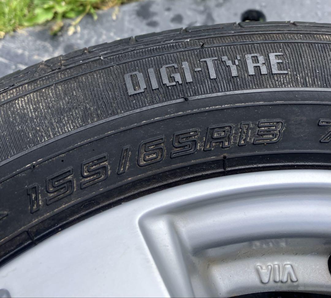 13インチ アルミホイールセット 155/65r13