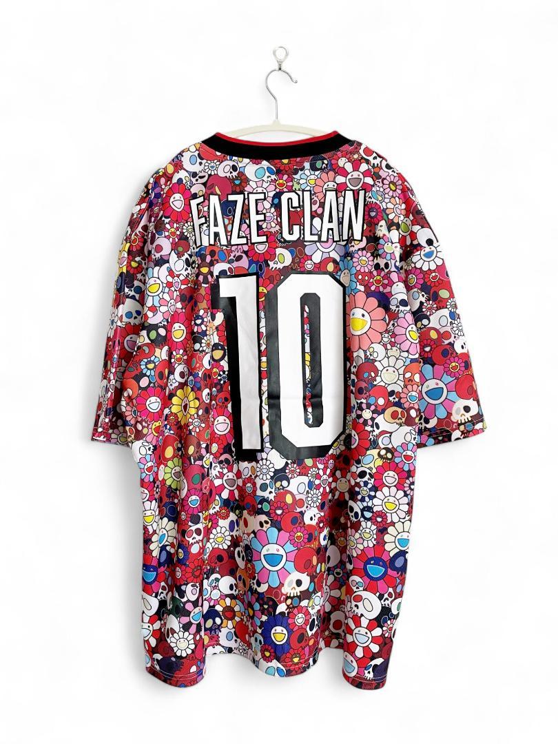 b*a様 村上隆 FaZe Clan Jersey Red Tee 赤　レッド 村上隆 × FaZe Clan Tシャツ 赤 3XLサイズ - メルカリ