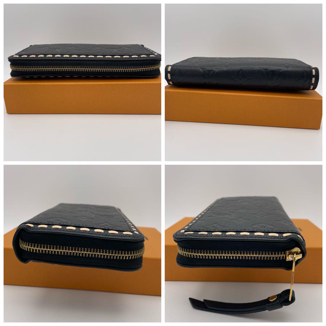 LOUIS VUITTON アンプラント ジッピーウォレット ブラック ステッチ
