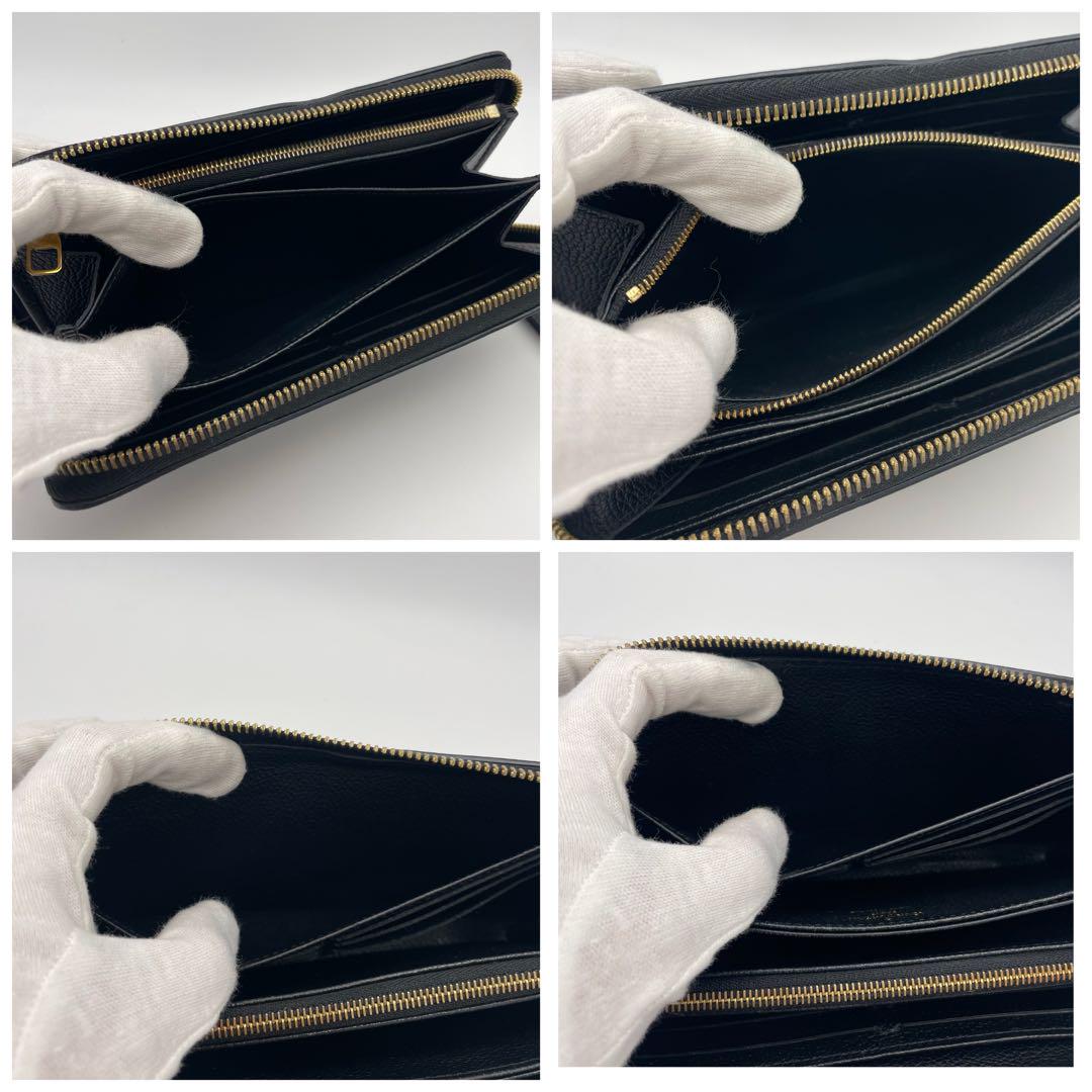 LOUIS VUITTON アンプラント ジッピーウォレット ブラック ステッチ