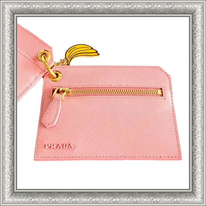 お得本物保証 PRADA チャーム ピンク 1TL360 cw5FT-m26381314034 プラダ コインケース カードケース 人気SALE定番人気
