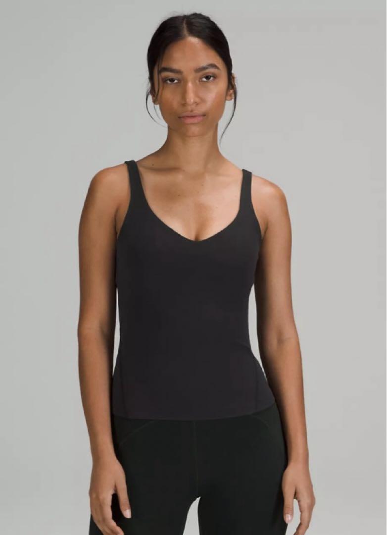 新品 ルルレモン Align Waist-Length Tank Top（黒6）