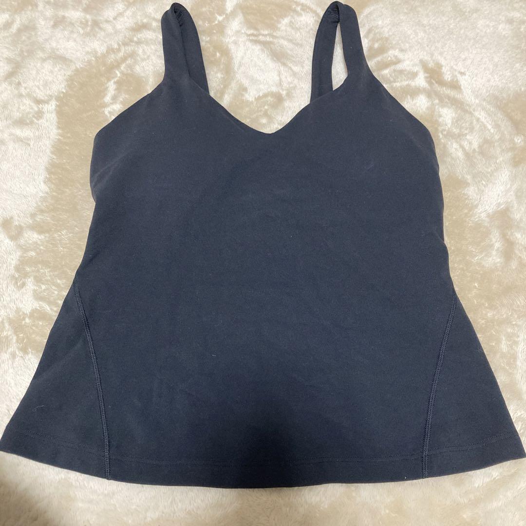 新品 ルルレモン Align Waist-Length Tank Top（黒6）
