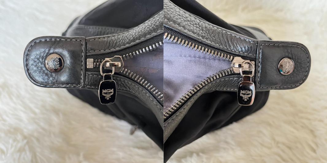 MCM エムシーエム トートバッグ ハンド レザー×ナイロン