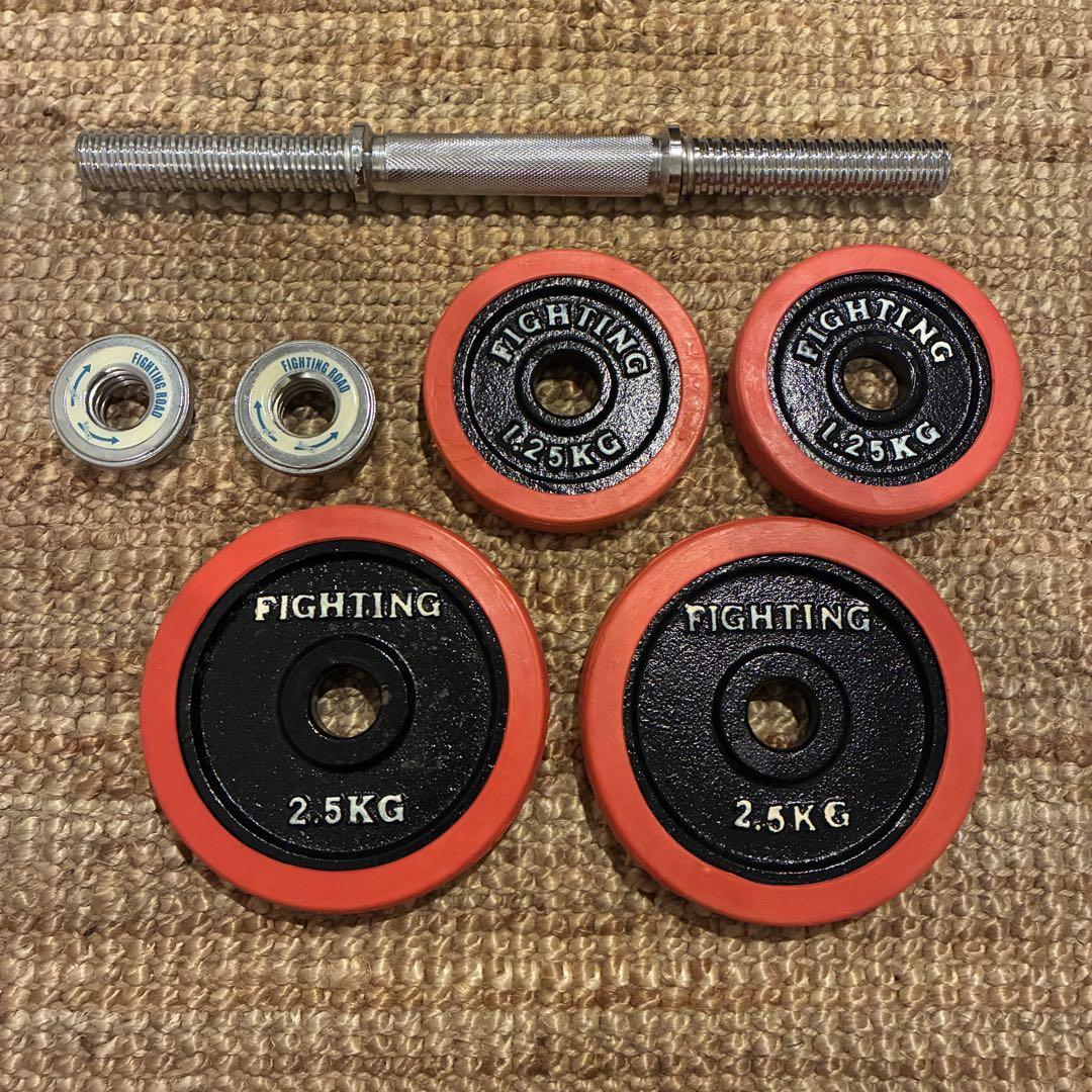 FIGHTINGROADダンベル　片手12.5キロ合計25キロ FIGHTINGROADダンベル 片手12.5キロ合計25キロ - ウエイト