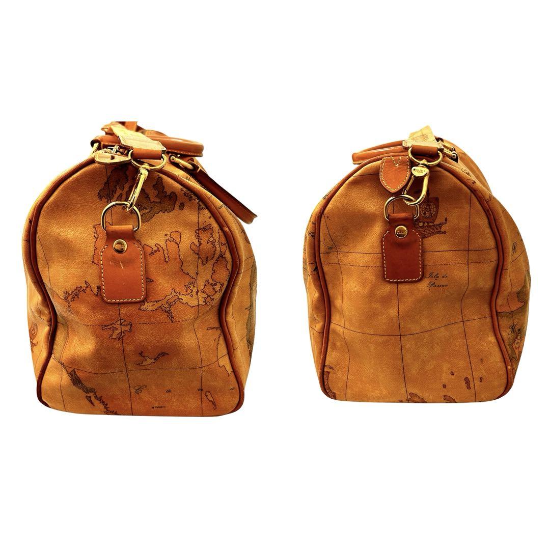 【美品】PRIMA CLASSE ボストンバッグ 地図柄