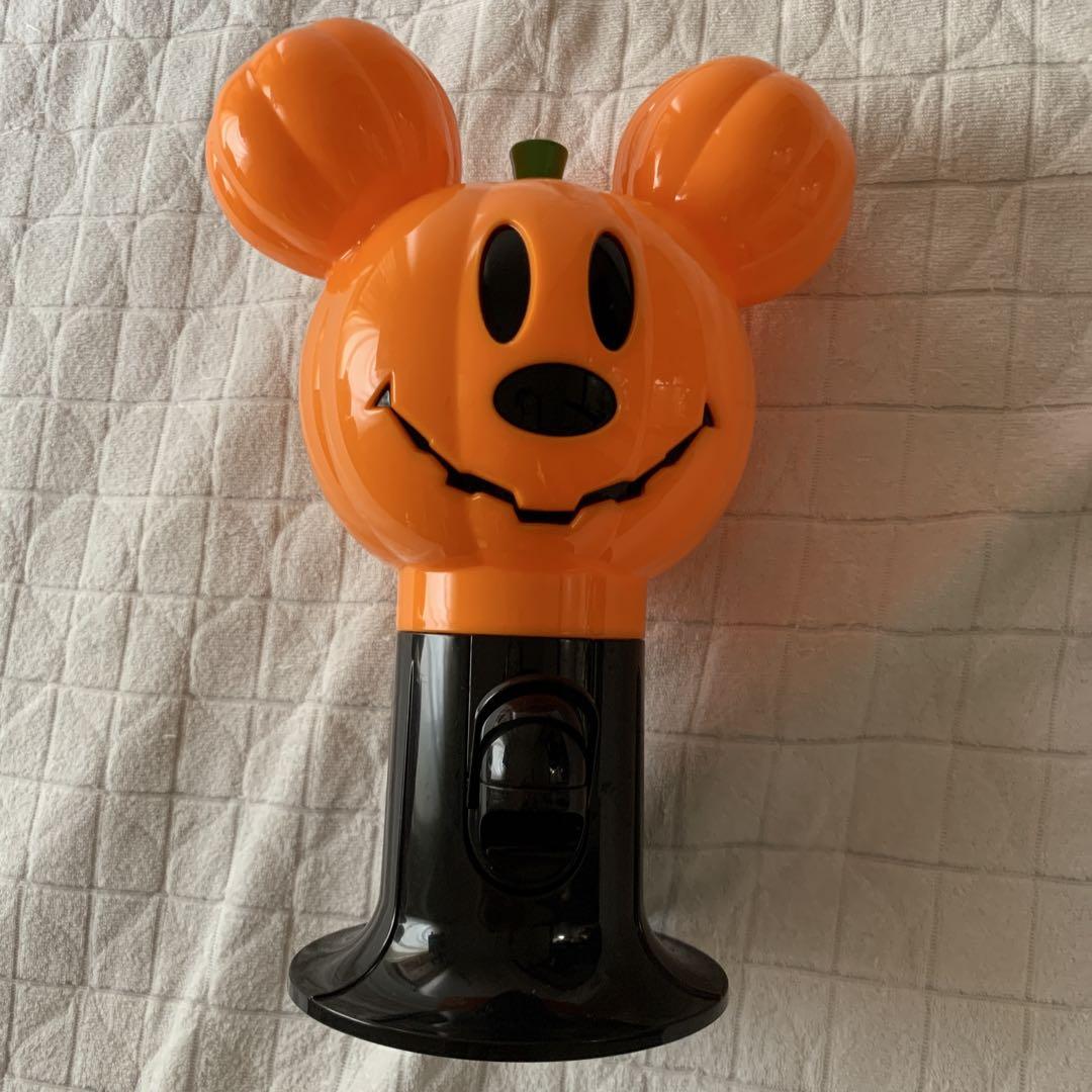 ミッキー型オレンジカボチャ　ハロウィン　ディスペンサー