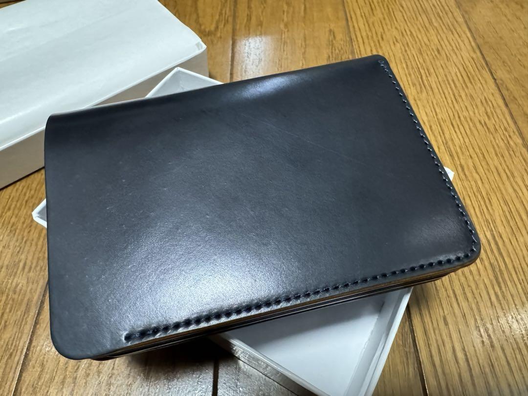新品　フォルメ　forme　Short wallet　Cordovan　Navy