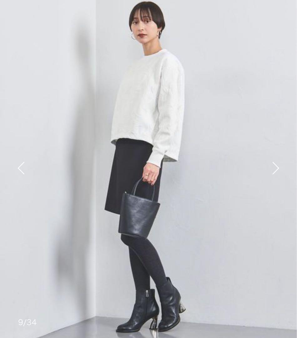 【美品！】UNITED ARROWS フラワージャガードロングスリーブスウェット