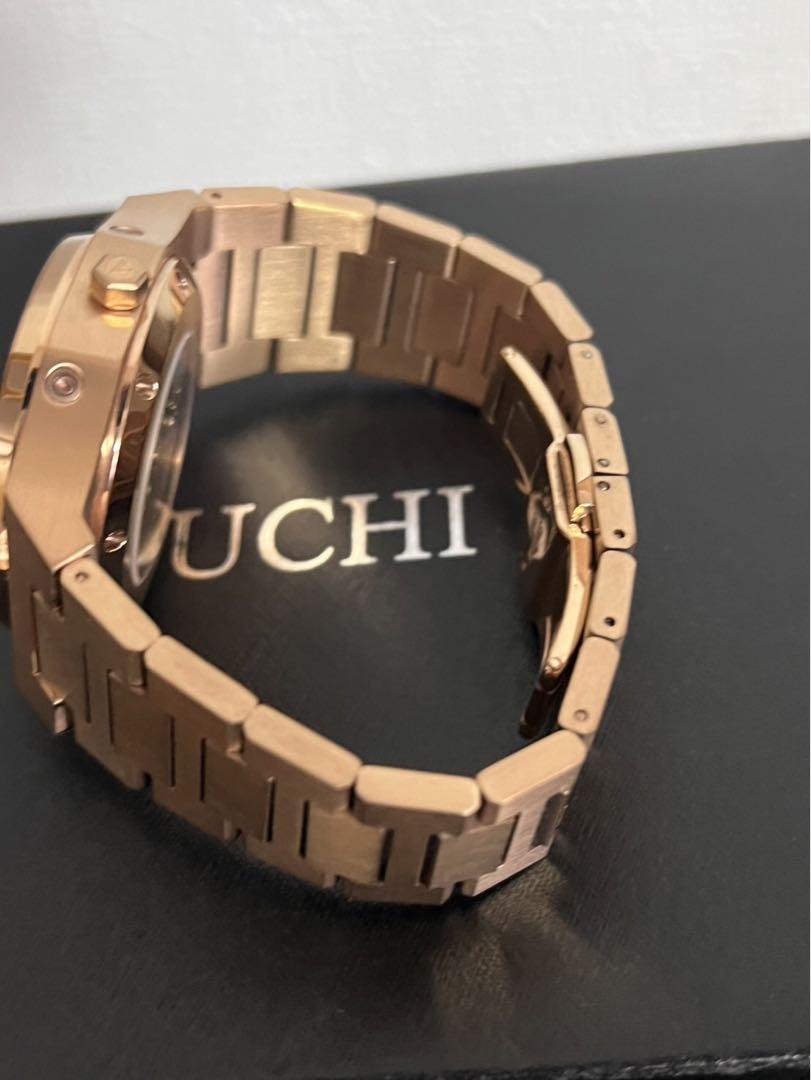 VALUCHI メンズ時計　ピンクゴールド　自動巻きクロノグラフ