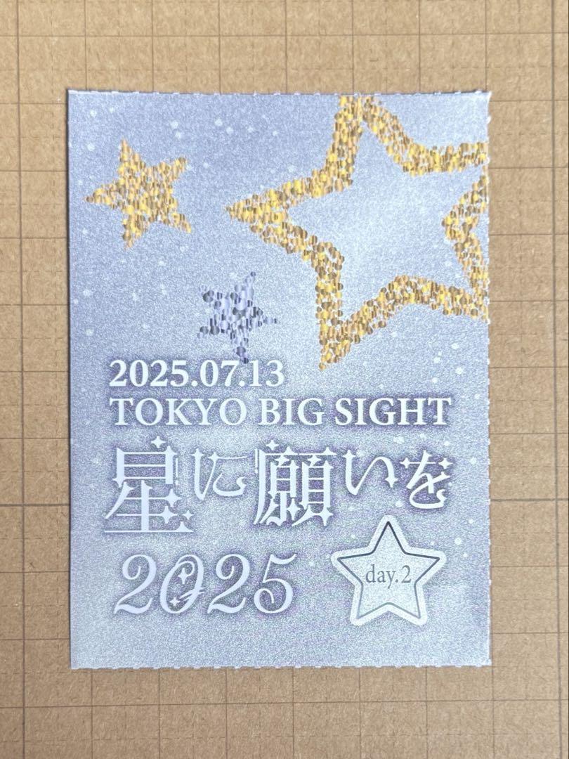 【超目玉枠】 day2 星に願いを 7/13 サークルチケット メルカリ - その他
