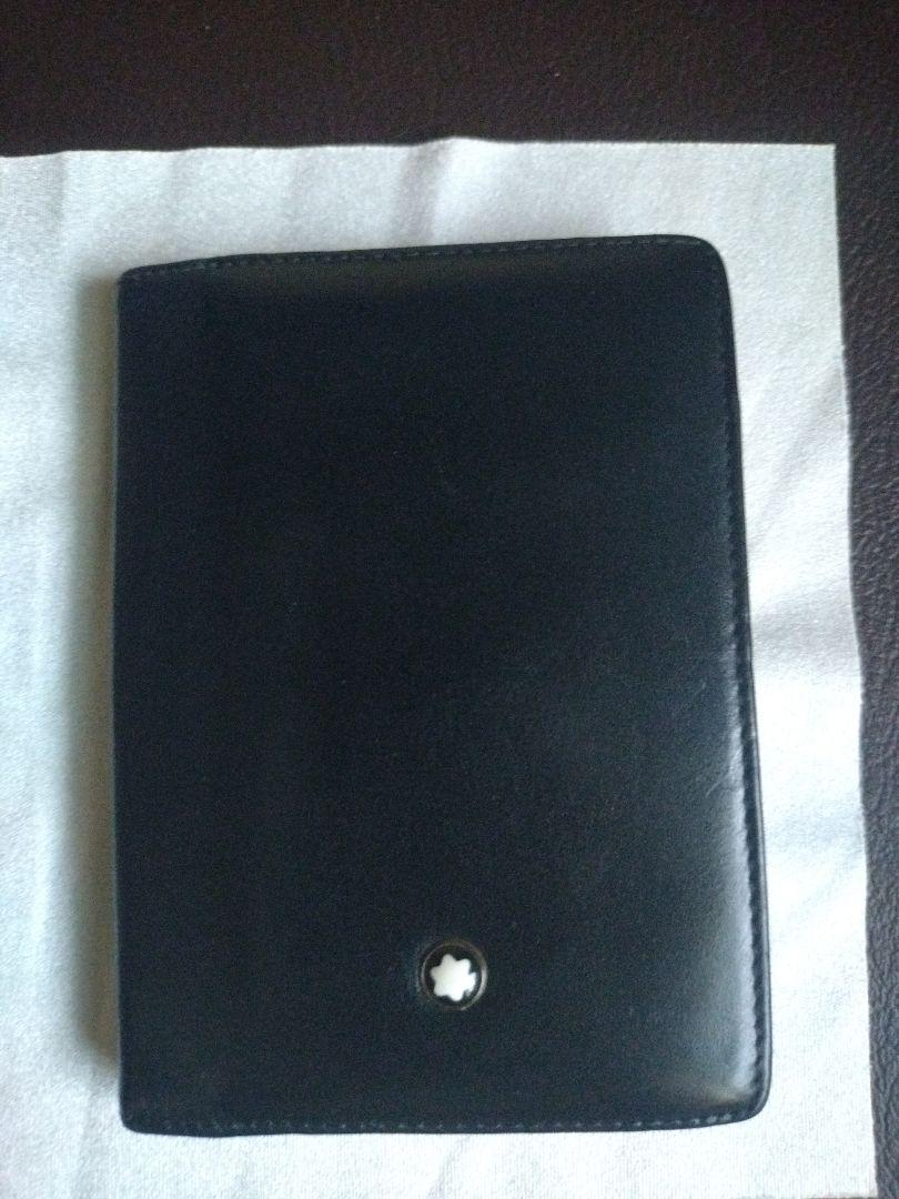 Montblanc 名刺入れ 黒 レザー