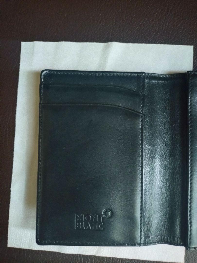 Montblanc 名刺入れ 黒 レザー