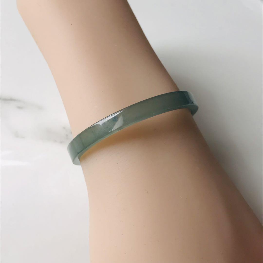 【B861-0172】ジェイド　翡翠　バングル　グアテマラ産　48.7mm