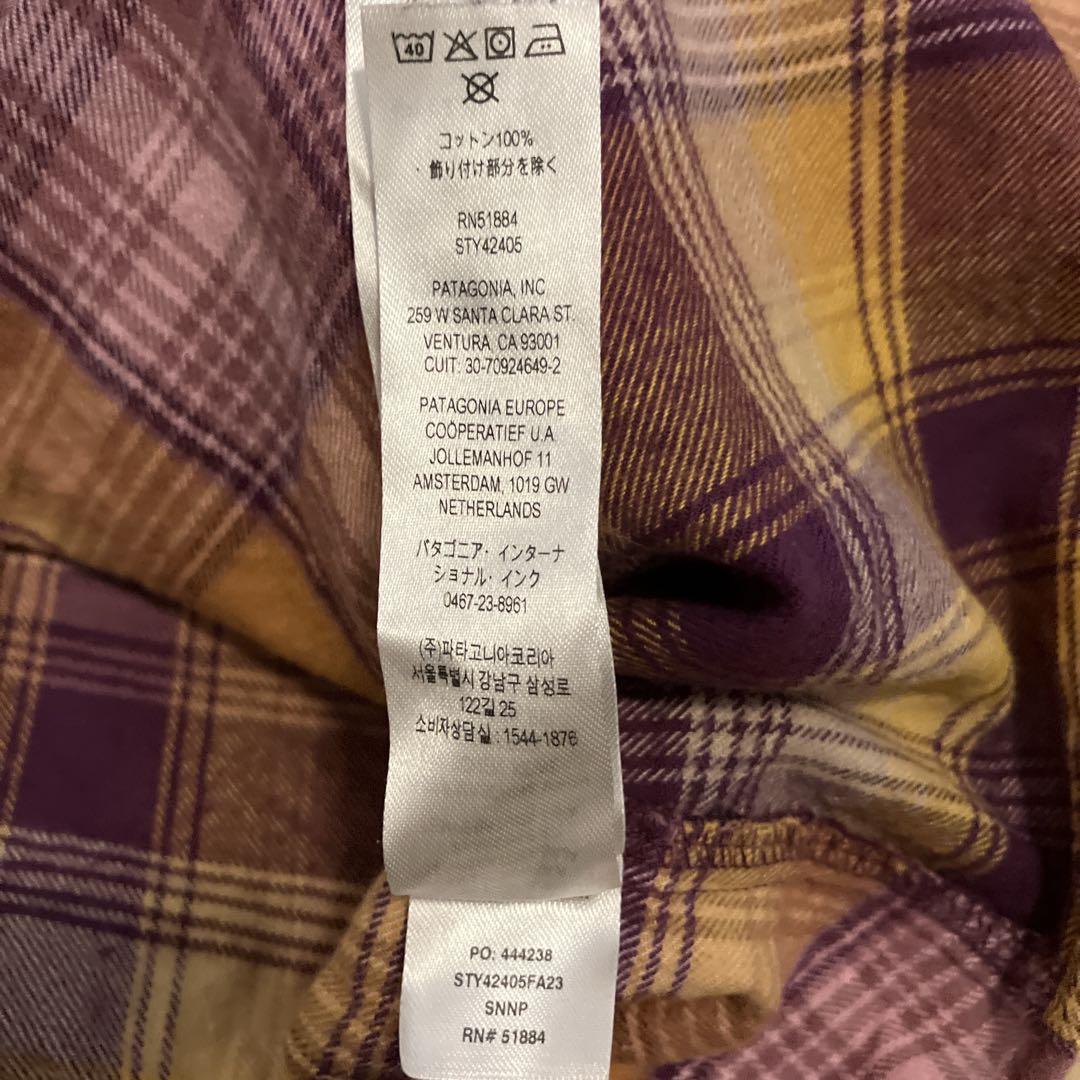 Patagonia オーガニックコットン M チェックネルシャツ 2024年