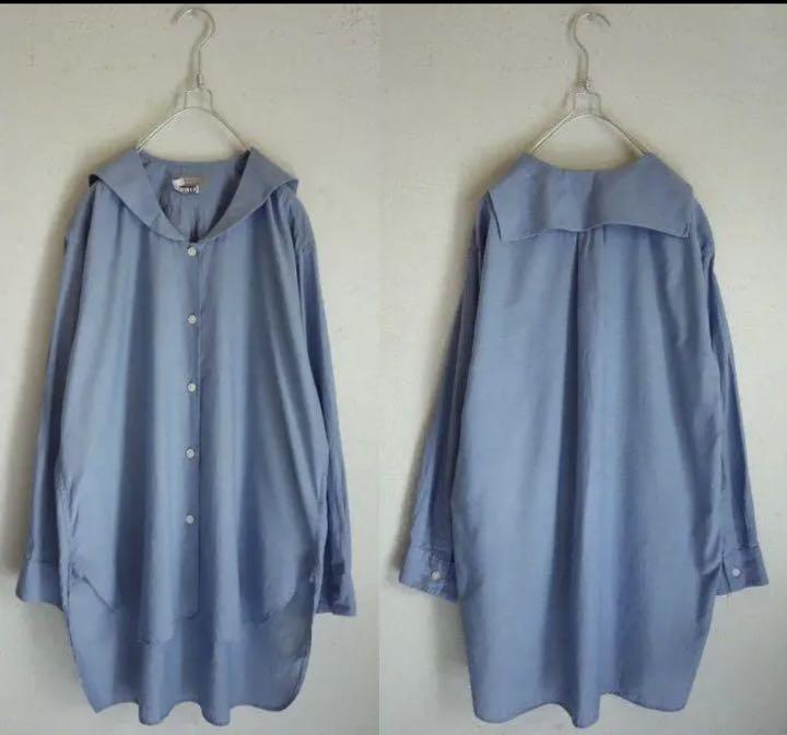 までの△ 2019 美菜さん着 セーラーカラーロングシャツ2 9hEYX-m26399197609 マーガレットハウエル 藤井 ということ