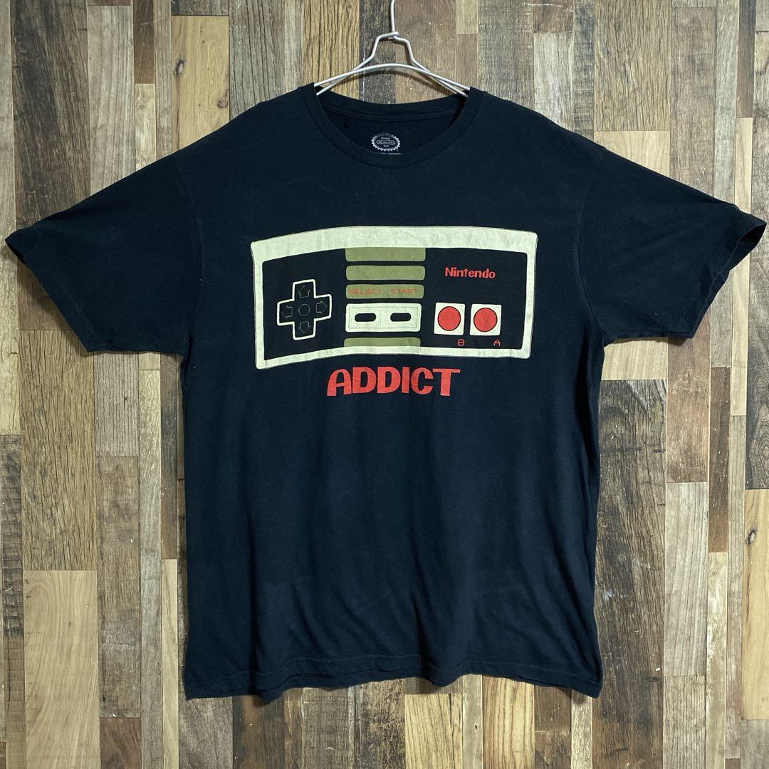 ニンテンドー 任天堂 ゲーム ファミコン コントローラ 古着 半袖 Tシャツ