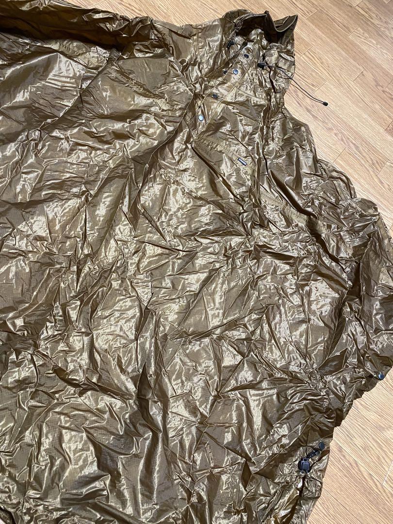 ウェア FAIRWEATHER packable rain poncho (brown)
