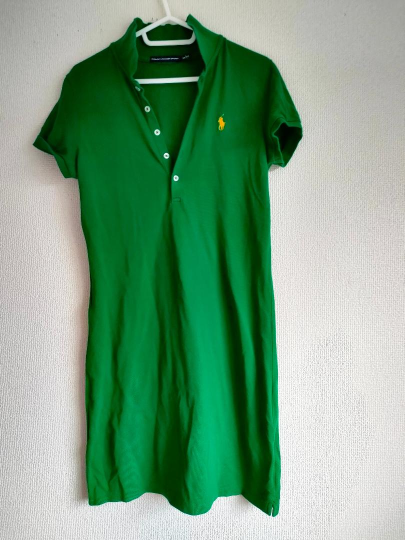 Ralph Lauren Sport グリーン 半袖ミニワンピース