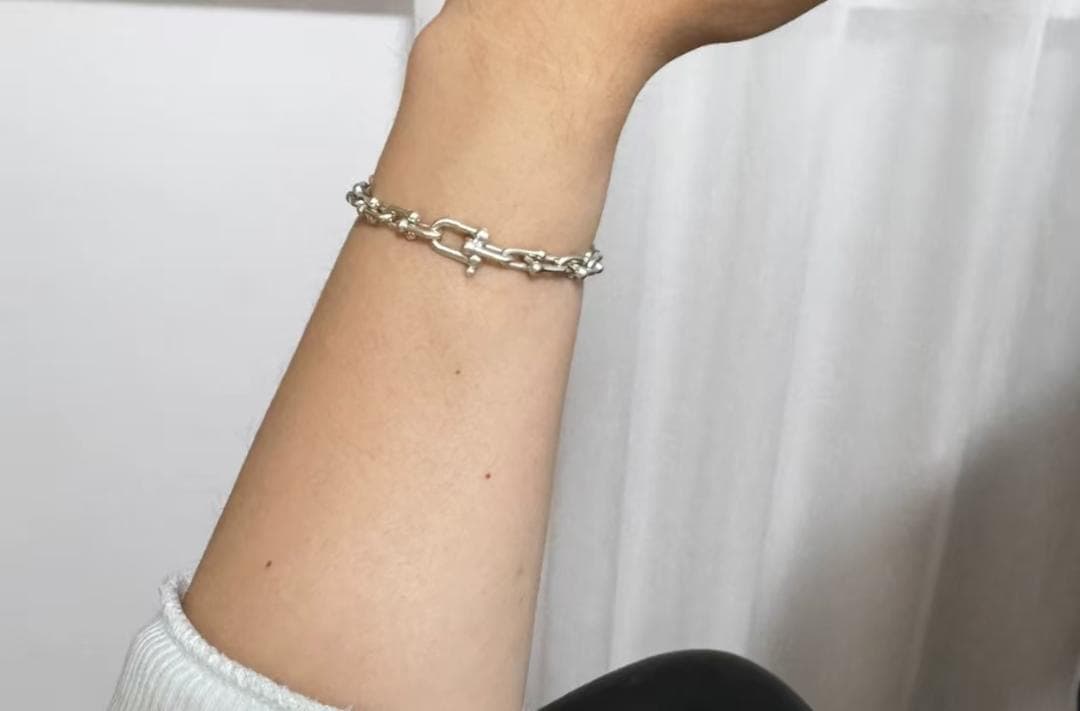 美品 TIFFANYシルバー チェーンブレスレット