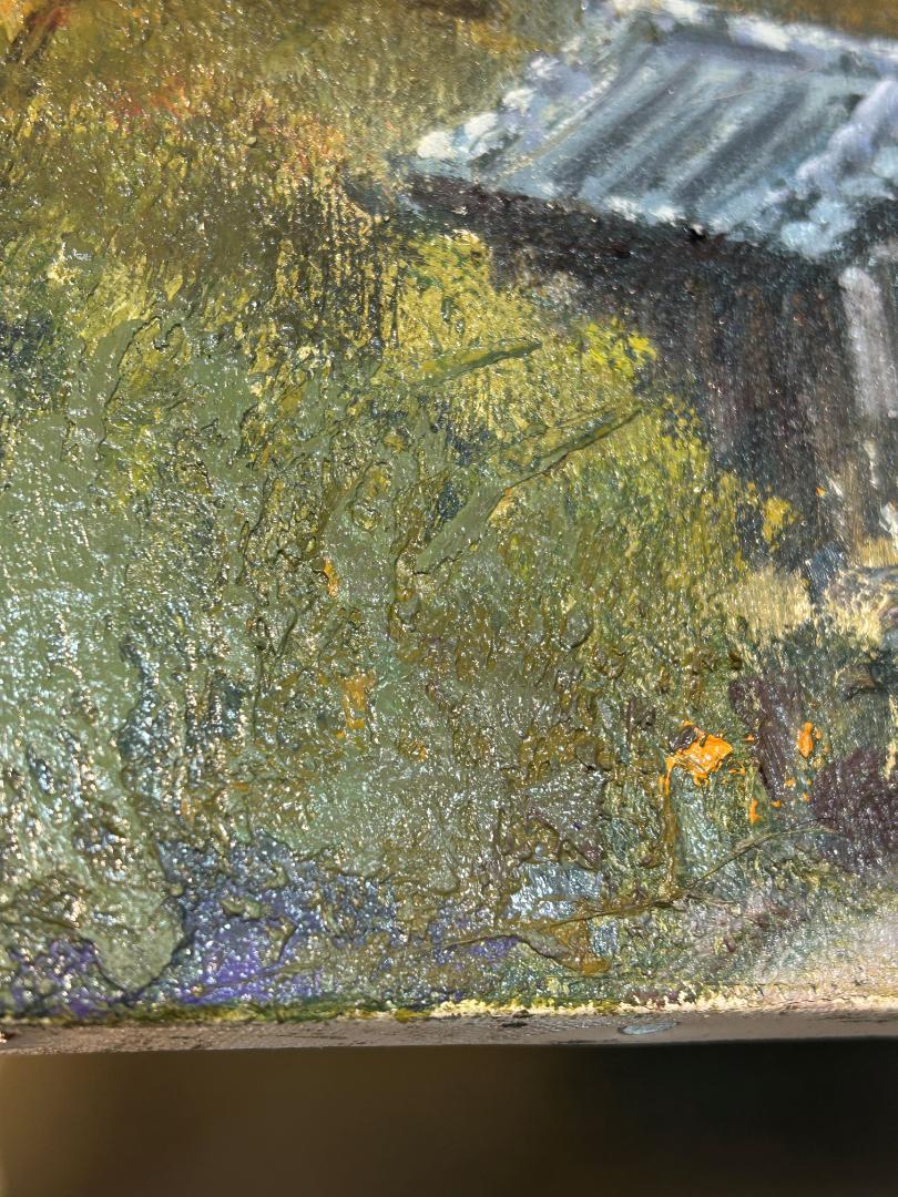 偉大な 油絵 柿本人麻呂 萬葉集 巻向山の賦 山辺の道 F6号 日下常由作 絵画