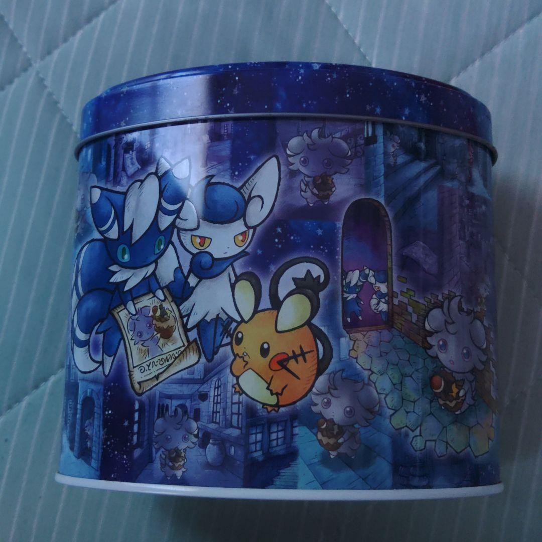 ポケモンセンター限定　クッキー缶 ニャスパーWANTED!!!