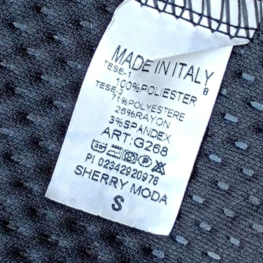 ❤スプポーザー✨美品　ライダースジャケット　パンチングレザー　イタリア製　黒　S