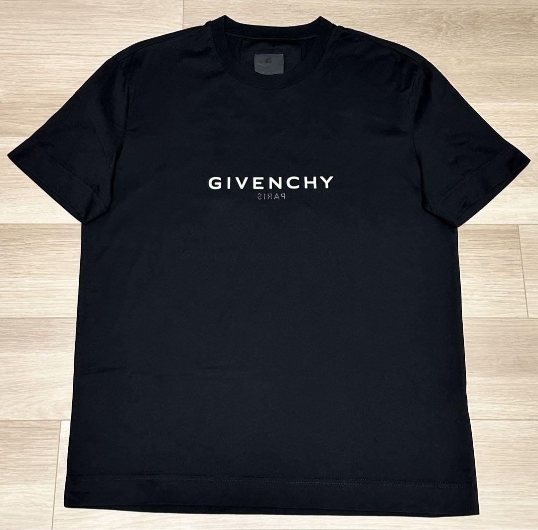 GIVENCHY ジバンシー ロゴ リバース スリムTシャツ コットン