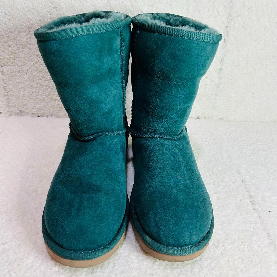 最大15%OFFクーポン UGG アグ 23cm レア グリーン 緑 靴 2way ムートンブーツ 靴