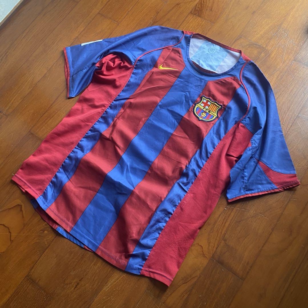 Barcelona 2004 ロナウジーニョ Home レプリカ ユニフォーム
