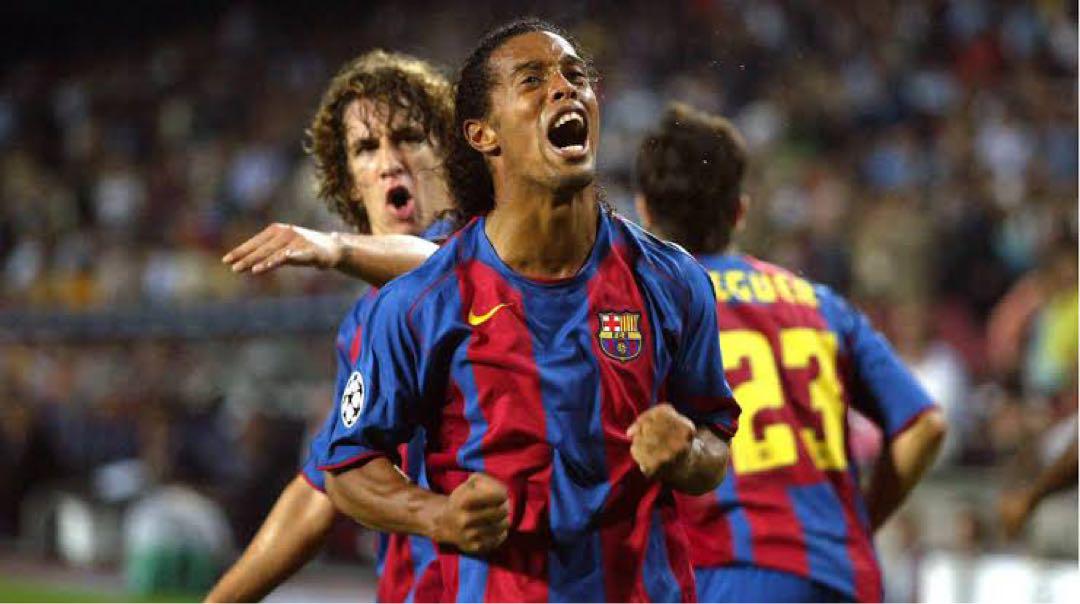 Barcelona 2004 ロナウジーニョ Home レプリカ ユニフォーム