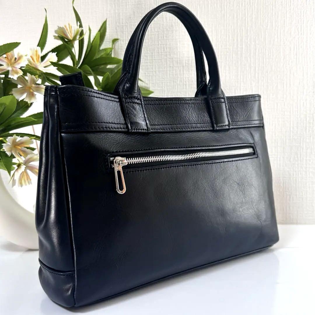 【美品】DOUBLES 牛革 ビジネスバッグ トートバッグ 手提げ鞄