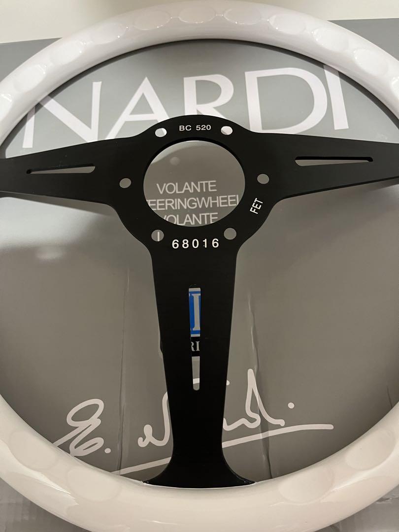 NARDI ナルディ ステアリング クラシック ウッド ホワイト350mm