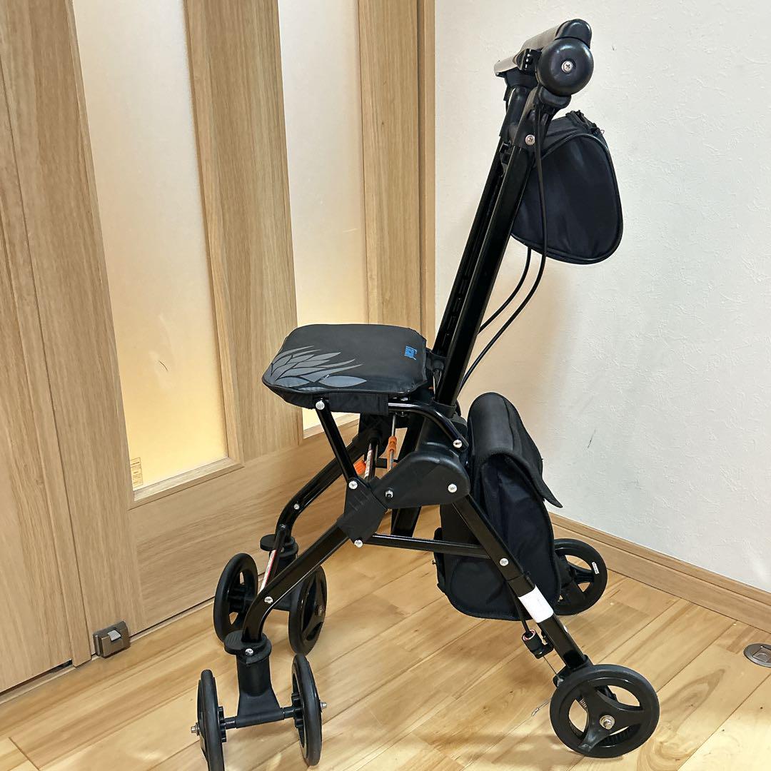 幸和製作所 テイコブ ナノンDX 折りたたみシルバーカー ブラック
