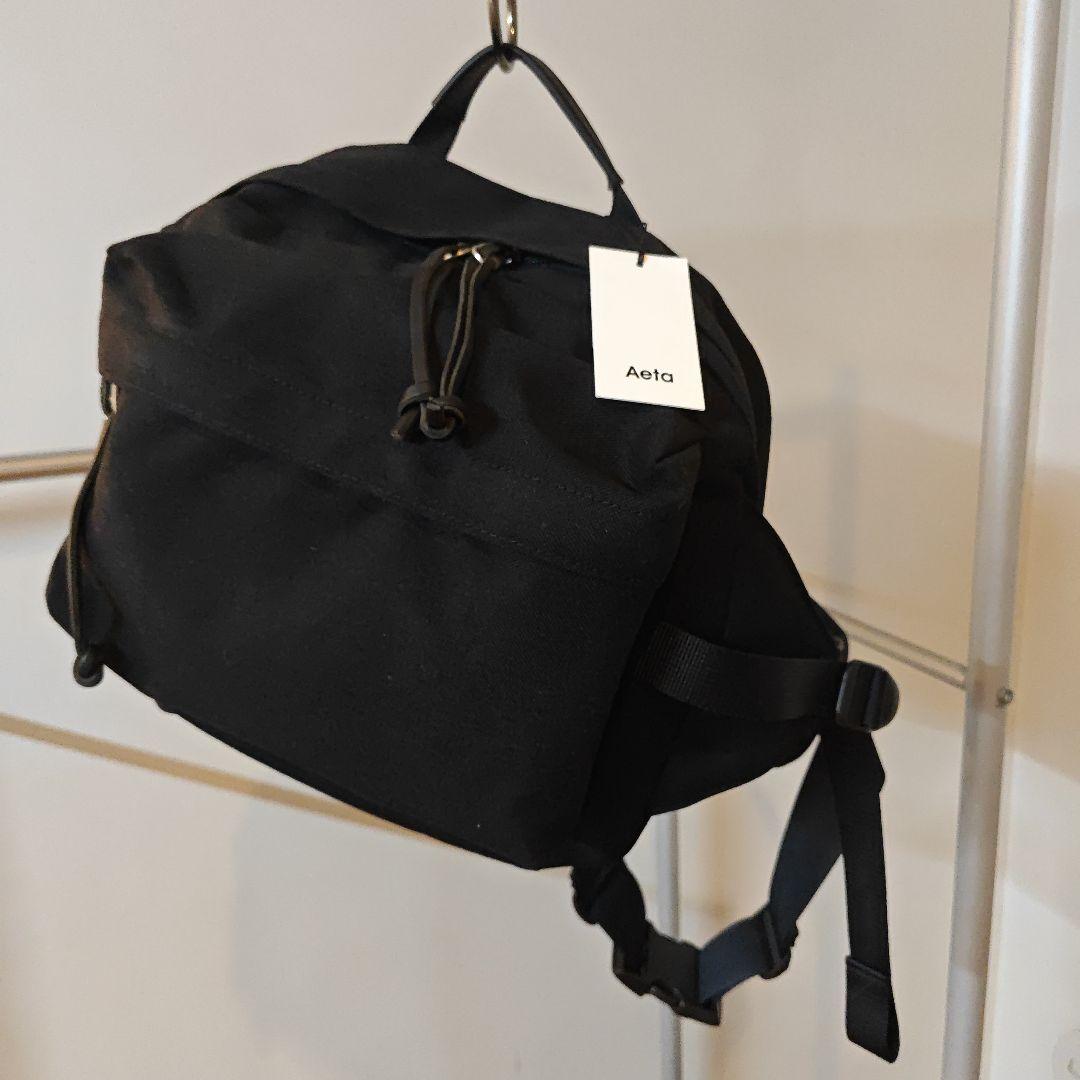 新品 未使用 タグ付き Aeta WAST BAG M サイズ ブラック バッグ