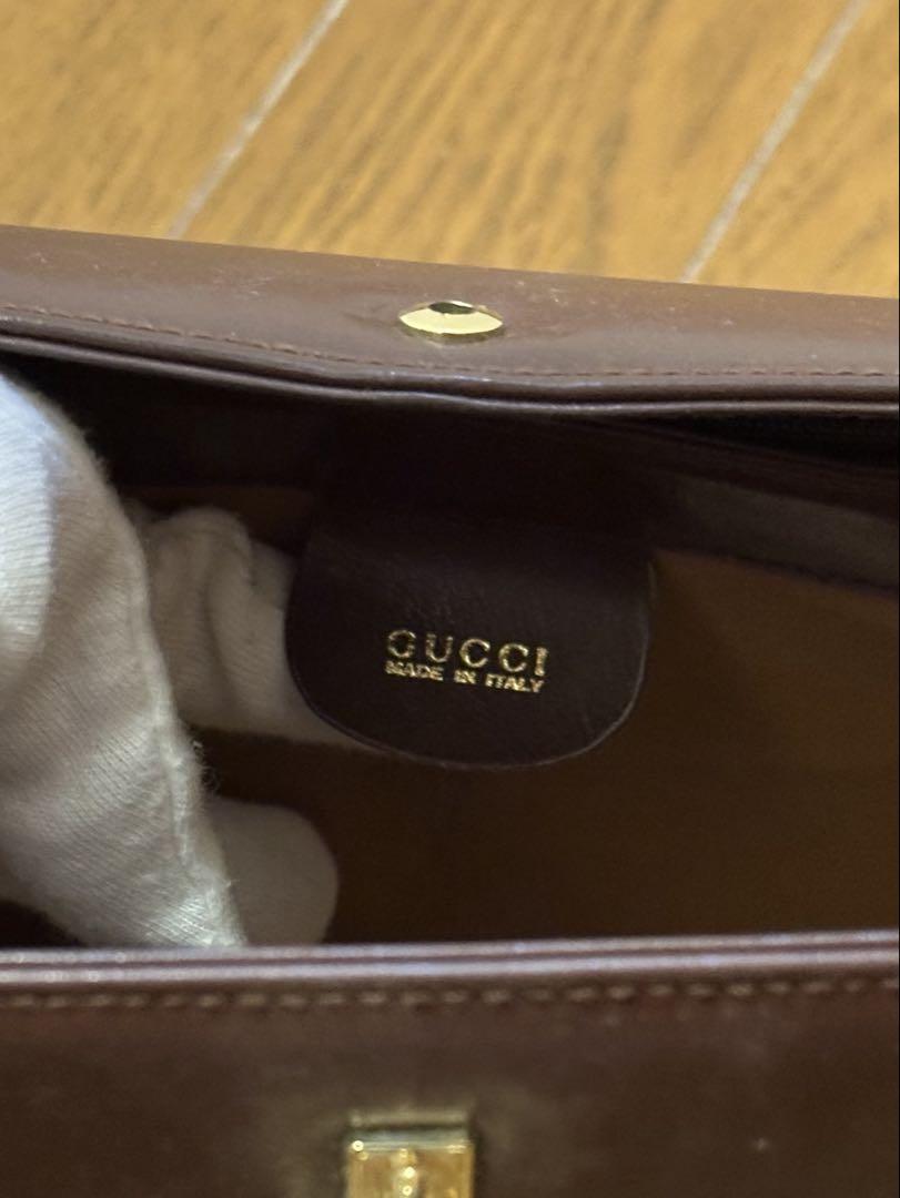 美品☆オールド グッチ 馬蹄金具 ホースシュー ハンドバッグ