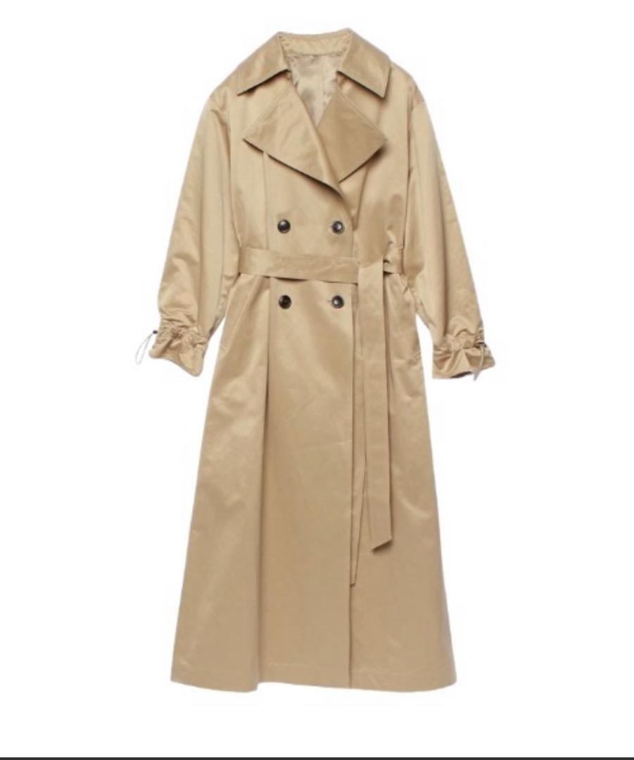 ボリュームスリーブトレンチコート BEIGE Free size ボリュームスリーブトレンチコート BEIGE Free size