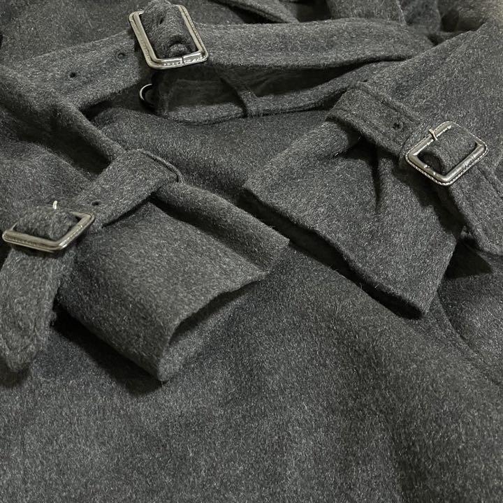 極美品】エムプルミエ ロングコート カシミア混 ベルト グレー 34 A ...