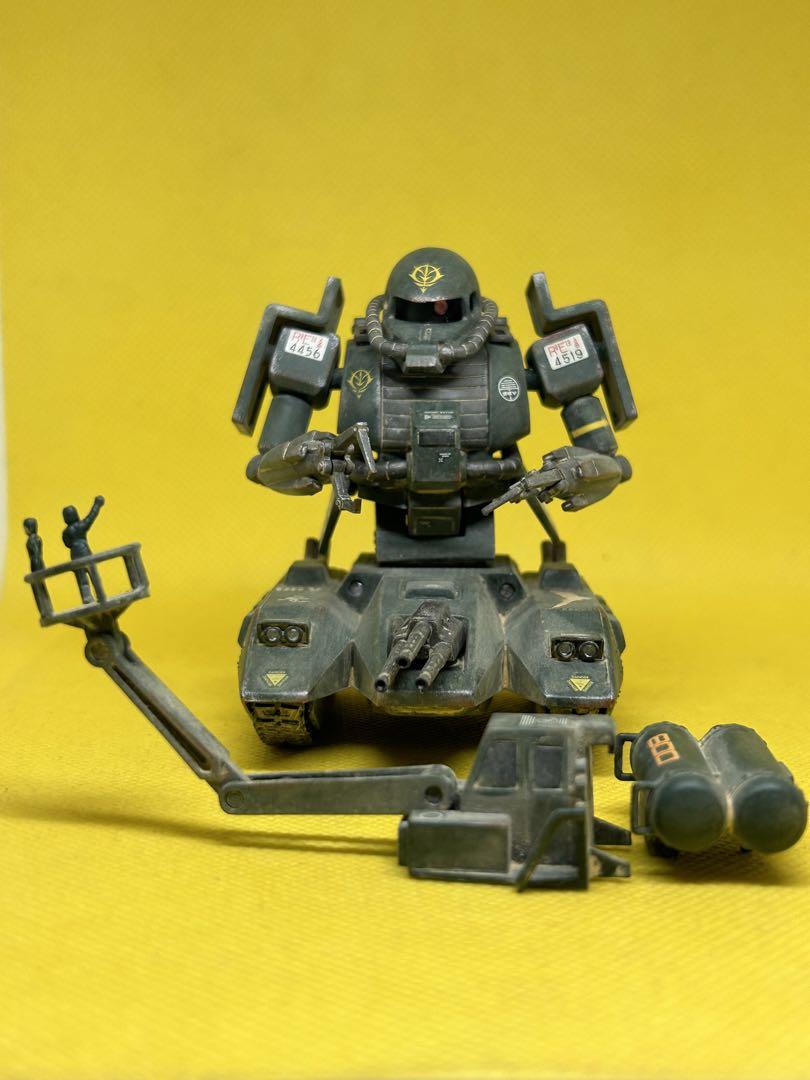 ガンプラ旧キットmsv1/144ザクタンク塗装完成品