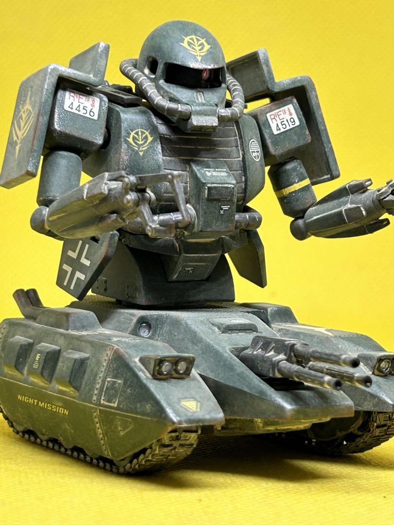 ガンプラ旧キットmsv1/144ザクタンク塗装完成品