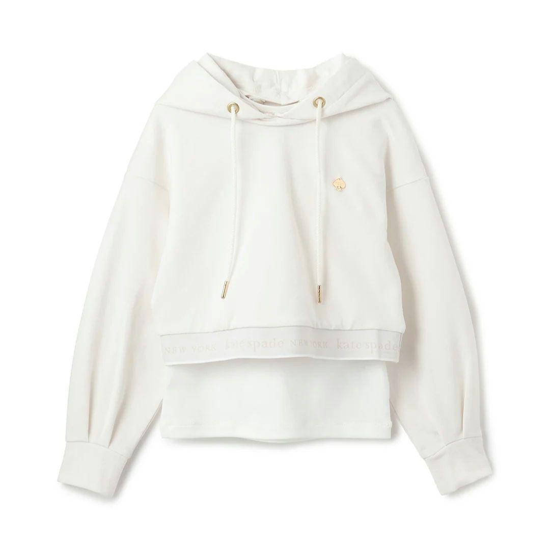 【新品未使用】kate spade　クロップドフーディ＆Tシャツセット　160